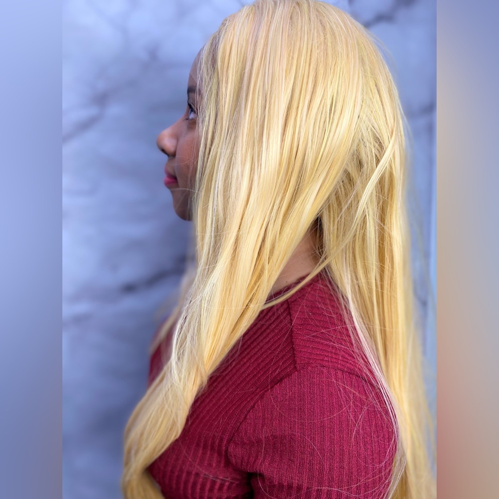 Yellow Lace Front Hair Wigs